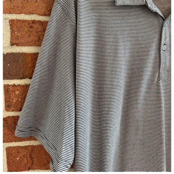 Toad&Co Striped Polo Shirt Men’s XXL Organic Cotton Blend Short Sleeve - Picture 5 of 6